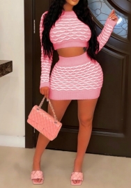 (Pink)2022 Styles Women Fashion Spring&Winter TikTok&Instagram Styles Sweater Two Piece Dress