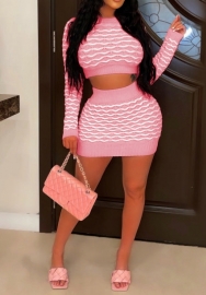 (Pink)2022 Styles Women Fashion Spring&Winter TikTok&Instagram Styles Sweater Two Piece Dress