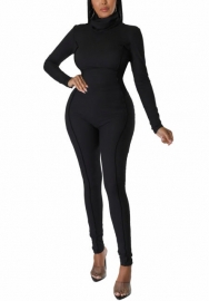 (Black)2022 Styles Women Fashion Spring&Winter TikTok&Instagram Styles Solid Color Jumpsuit