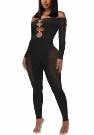 (Black)2022 Styles Women Fashion Spring&Winter TikTok&Instagram Styles Lace Cut Out Jumpsuit