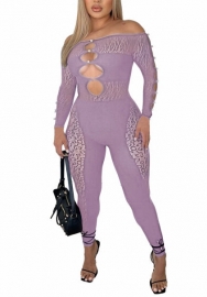 (Purple)2022 Styles Women Fashion Spring&Winter TikTok&Instagram Styles Lace Cut Out Jumpsuit