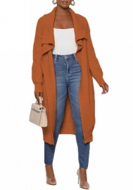 (Brown)2022 Styles Women Sexy Spring&Winter TikTok&Instagram Styles Open Solid Color Coats