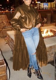 (Brown)2022 Styles Women Sexy Spring&Winter TikTok&Instagram Styles Two Piece Suit