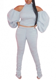 (Gray)2022 Styles Women Sexy Spring&Winter TikTok&Instagram Styles Blackless Two Piece Suit