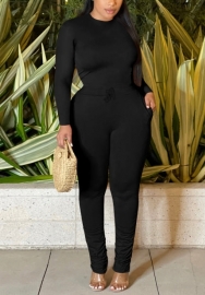 (Real Image)2022 Styles Women Sexy Spring&Winter TikTok&Instagram Styles Solid Color Two Piece Suit