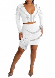 (White)2022 Styles Women Sexy Spring&Winter TikTok&Instagram Styles Sequins Club Dress
