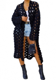 (Black)2022 Styles Women Sexy Spring&Winter TikTok&Instagram Styles Sweater Open Coats