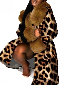(Plus Size)(Leopard)2022 Styles Women Sexy Spring&Winter TikTok&Instagram Styles Open Coats
