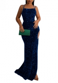 (Green)2022 Styles Women Sexy Spring&Winter TikTok&Instagram Styles Strap Sequin Maxi Dress