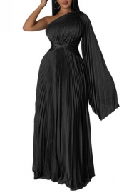 (Black)2022 Styles Women Sexy Spring&Winter TikTok&Instagram Styles Single Shoulder Loose Maxi Dress
