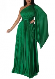 (Green)2022 Styles Women Sexy Spring&Winter TikTok&Instagram Styles Single Shoulder Loose Maxi Dress