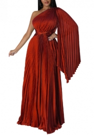 (Red)2022 Styles Women Sexy Spring&Winter TikTok&Instagram Styles Single Shoulder Loose Maxi Dress