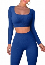 (Blue)2022 Styles Women Sexy Spring&Winter TikTok&Instagram Styles Two Piece Suit