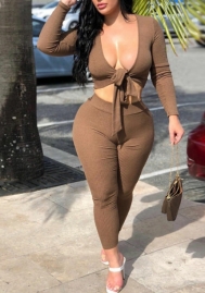 (Real Image)2023 Styles Women Sexy&Fashion Spring&Summer TikTok&Instagram Styles Solid Color Two Piece Suit