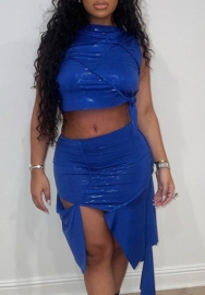 (Real Image)2023 Styles Women Sexy&Fashion Spring&Summer TikTok&Instagram Styles Irregular Two Piece Dress