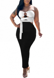 (Real Image)2023 Styles Women Sexy&Fashion Spring&Summer TikTok&Instagram Styles Cut Out Ruffle Maxi Dress