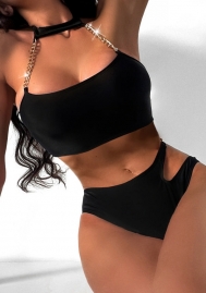 (Real Image)2023 Styles Women Sexy&Fashion Summer TikTok&Instagram Styles Black Bikini Set