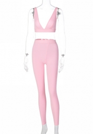 (Real Image)2023 Styles Women Sexy&Fashion Spring&Summer TikTok&Instagram Styles Bar+Long Pant Two Piece Suit