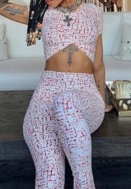 (Real Image)2023 Styles Women Sexy&Fashion Spring&Summer TikTok&Instagram Styles Print Two Piece Suit