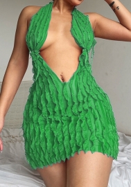 (Real Image)2023 Styles Women Sexy&Fashion Spring&Summer TikTok&Instagram Styles Halter Backless Club Dress