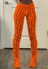 (Only Bottom)(Orange)2023 Styles Women Sexy&Fashion Spring&Summer TikTok&Instagram Styles Mesh Long Pants