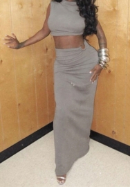 (Real Image)2023 Styles Women Sexy&Fashion Spring&Summer TikTok&Instagram Styles Solid Color Maxi Dress