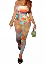 2023 Styles Women Sexy&Fashion Spring&Summer TikTok&Instagram Styles Print Two Piece Suit