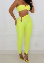 (Yellow)2023 Styles Women Sexy&Fashion Spring&Summer TikTok&Instagram Styles Two Piece Suit
