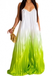 (Green)2023 Styles Women Sexy&Fashion Spring&Summer TikTok&Instagram Styles Strap Loose Casual Print Maxi Dress