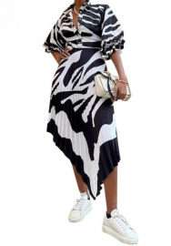 (Black)2023 Styles Women Sexy&Fashion Spring&Summer TikTok&Instagram Styles Loose Casual Print Two Piece Dress