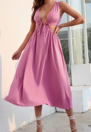(Pink)2023 Styles Women Sexy&Fashion Spring&Summer TikTok&Instagram Styles Casual Hem Midi Dress