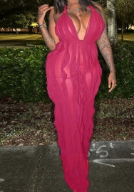 (Real Image)2023 Styles Women Sexy&Fashion Spring&Summer TikTok&Instagram Styles Halter Backless Jumpsuit