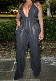 (Black)2023 Styles Women Sexy&Fashion Spring&Summer TikTok&Instagram Styles Halter Backless Jumpsuit