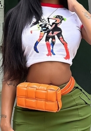 (Real Image)2023 Styles Women Sexy&Fashion Spring&Summer TikTok&Instagram Styles Print Short Sleeve Tee