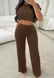(Brown)2023 Styles Women Sexy&Fashion Spring&Summer TikTok&Instagram Styles Two Piece Suit