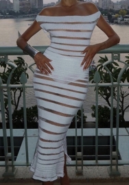 (Real Image)2023 Styles Women Sexy&Fashion Spring&Summer TikTok&Instagram Styles Mesh Maxi Dress