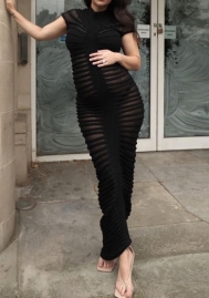 (Real Image)2023 Styles Women Sexy&Fashion Spring&Summer TikTok&Instagram Styles Short Sleeve Maxi Dress