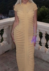 (Real Image)2023 Styles Women Sexy&Fashion Spring&Summer TikTok&Instagram Styles Short Sleeve Maxi Dress