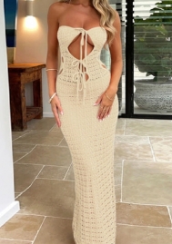 (Real Image)2023 Styles Women Sexy&Fashion Spring&Summer TikTok&Instagram Styles Cut Out Maxi Dress