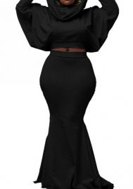 (Black)2023 Styles Women Sexy&Fashion Autumn/Winter TikTok&Instagram Styles Hoodie Dress