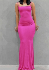 (Rose)2023 Styles Women Sexy&Fashion Autumn/Winter TikTok&Instagram Styles Solid Color Maxi Dress