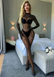 (Real Image)2023 Styles Women Sexy&Fashion Autumn/Winter TikTok&Instagram Styles Lace Backless Jumpsuit