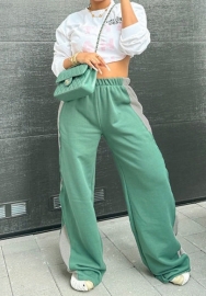 (Only Bottom)(Real Image)2023 Styles Women Sexy&Fashion Autumn/Winter TikTok&Instagram Styles Contrast Color Long Pants