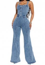 (Real Image)2023 Styles Women Sexy&Fashion Autumn/Winter TikTok&Instagram Styles Jeans Strap Jumpsuit