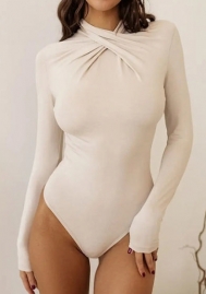 (Apricot)2023 Styles Women Sexy&Fashion Autumn/Winter TikTok&Instagram Styles Long Sleeve Bodysuit