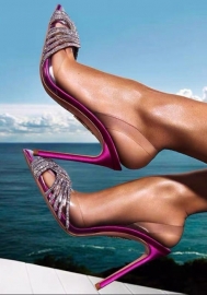 (Real Image)2024 Styles Women Sexy&Fashion Sprint/Summer TikTok&Instagram Styles Sequins High Heels