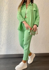 (Real Image)2024 Styles Women Sexy&Fashion Sprint/Summer TikTok&Instagram Styles Casual Two Piece Suit