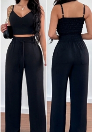 (Black)2024 Styles Women Sexy&Fashion Sprint/Summer TikTok&Instagram Styles Two Piece Suit