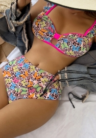 (Real Image)2024 Styles Women Sexy&Fashion Sprint/Summer TikTok&Instagram Print Bikini Set