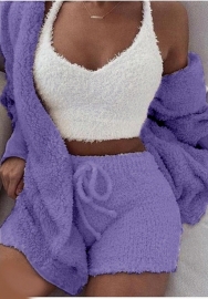 (Drak Purple)2024 Styles Women Sexy&Fashion Sprint/Summer TikTok&Instagram 3 Piece Sets